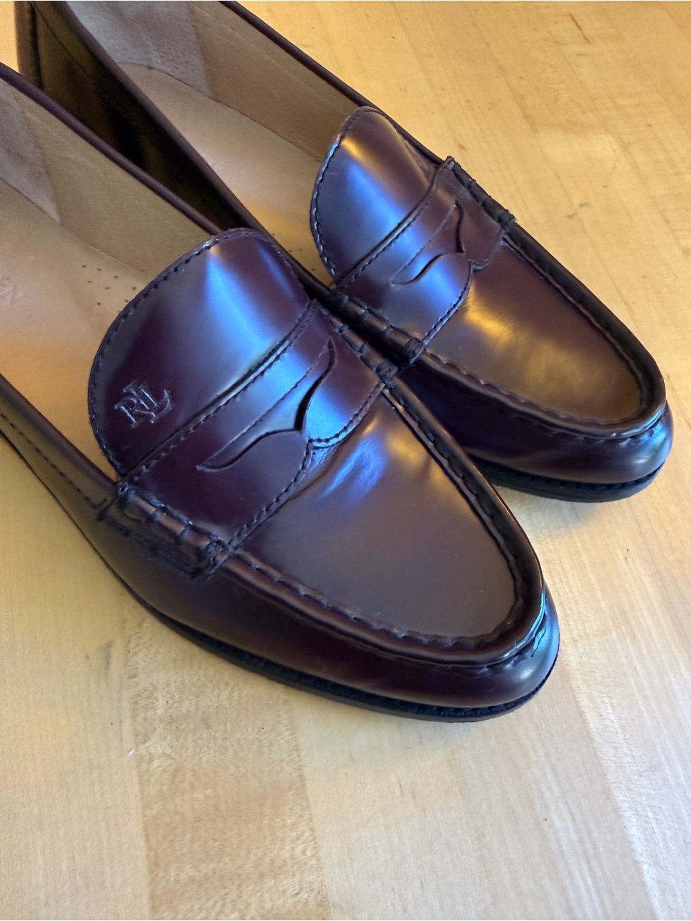Ralph Lauren Wynnie Leather Loafers 10B *EUC* - Picture 7 of 13